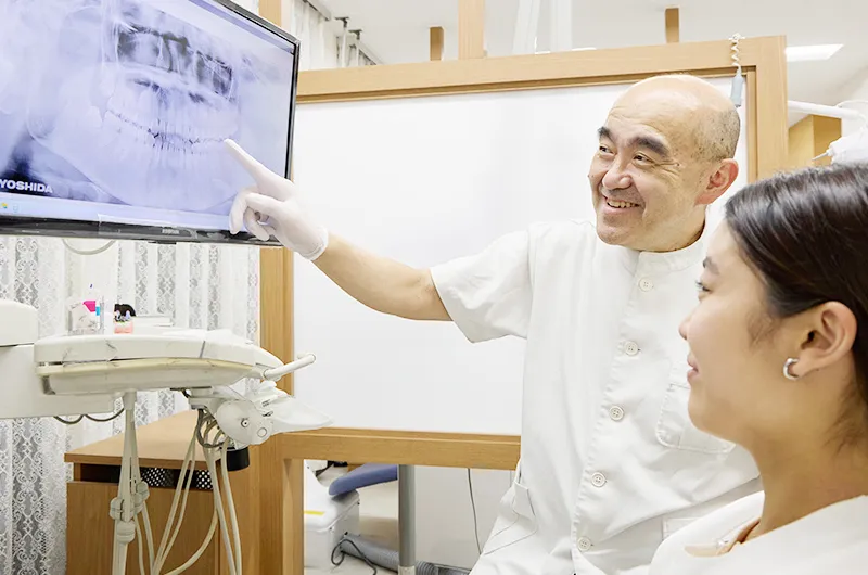 丁寧な説明と、できるだけ削らない治療